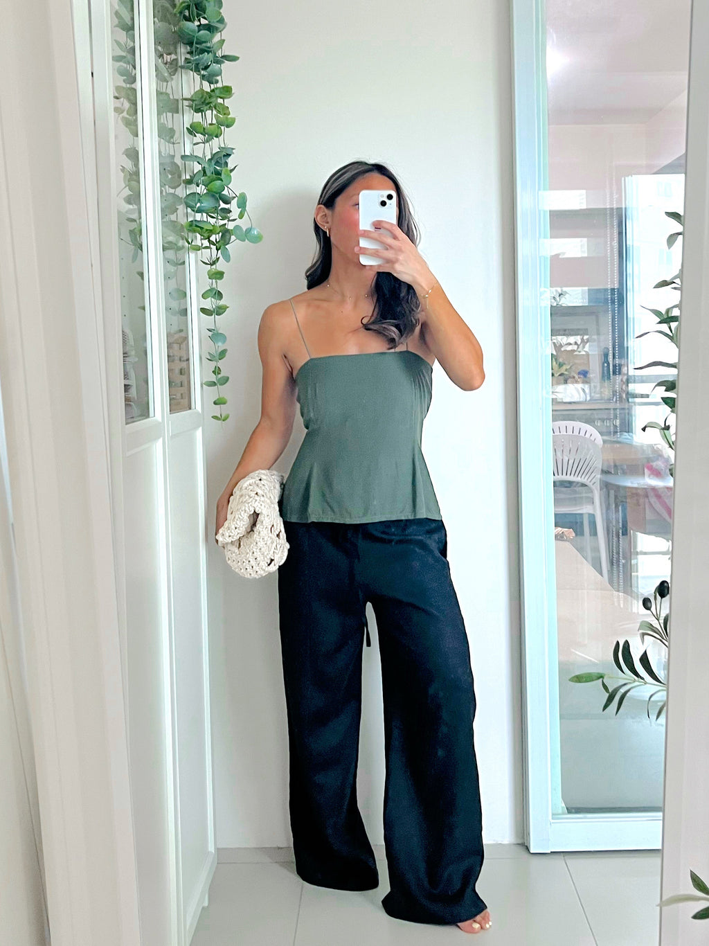 Ayla Top in Dark Green