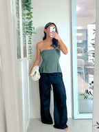 Ayla Top in Dark Green