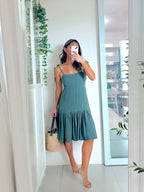 Lale Dress in Dark Green