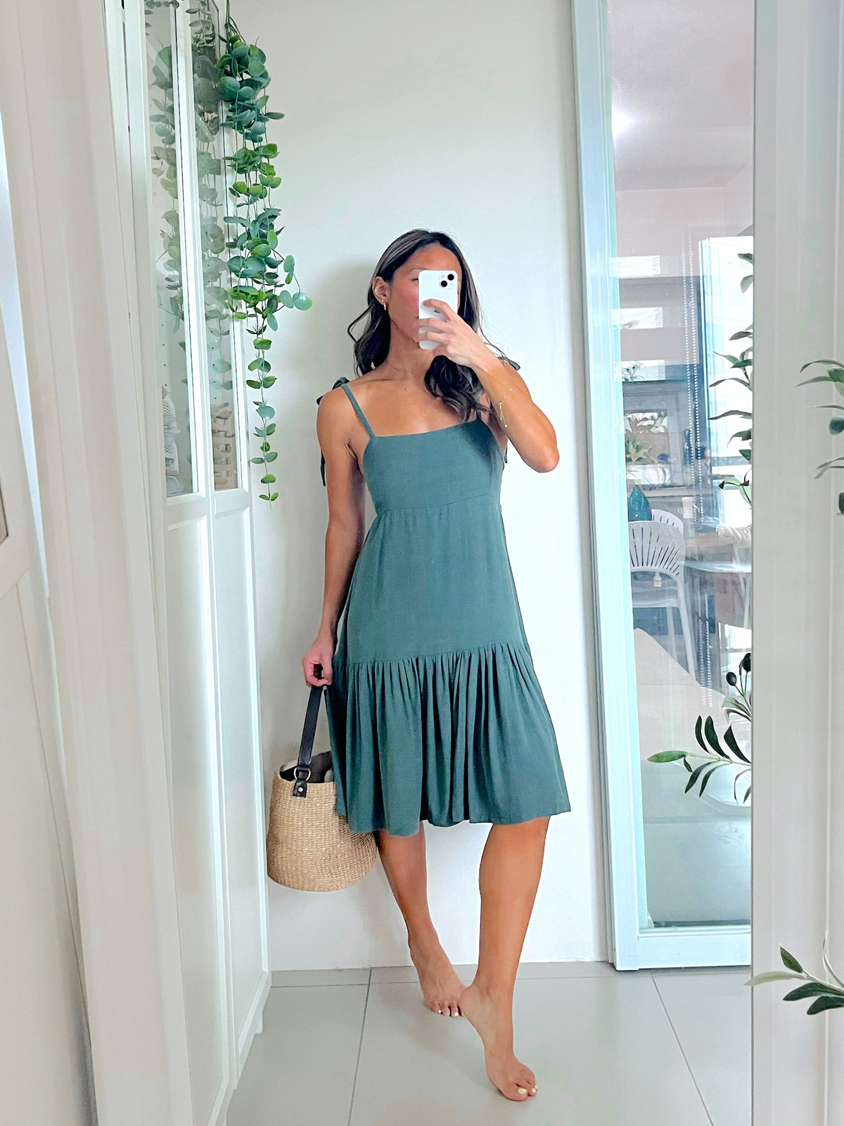 Lale Dress in Dark Green