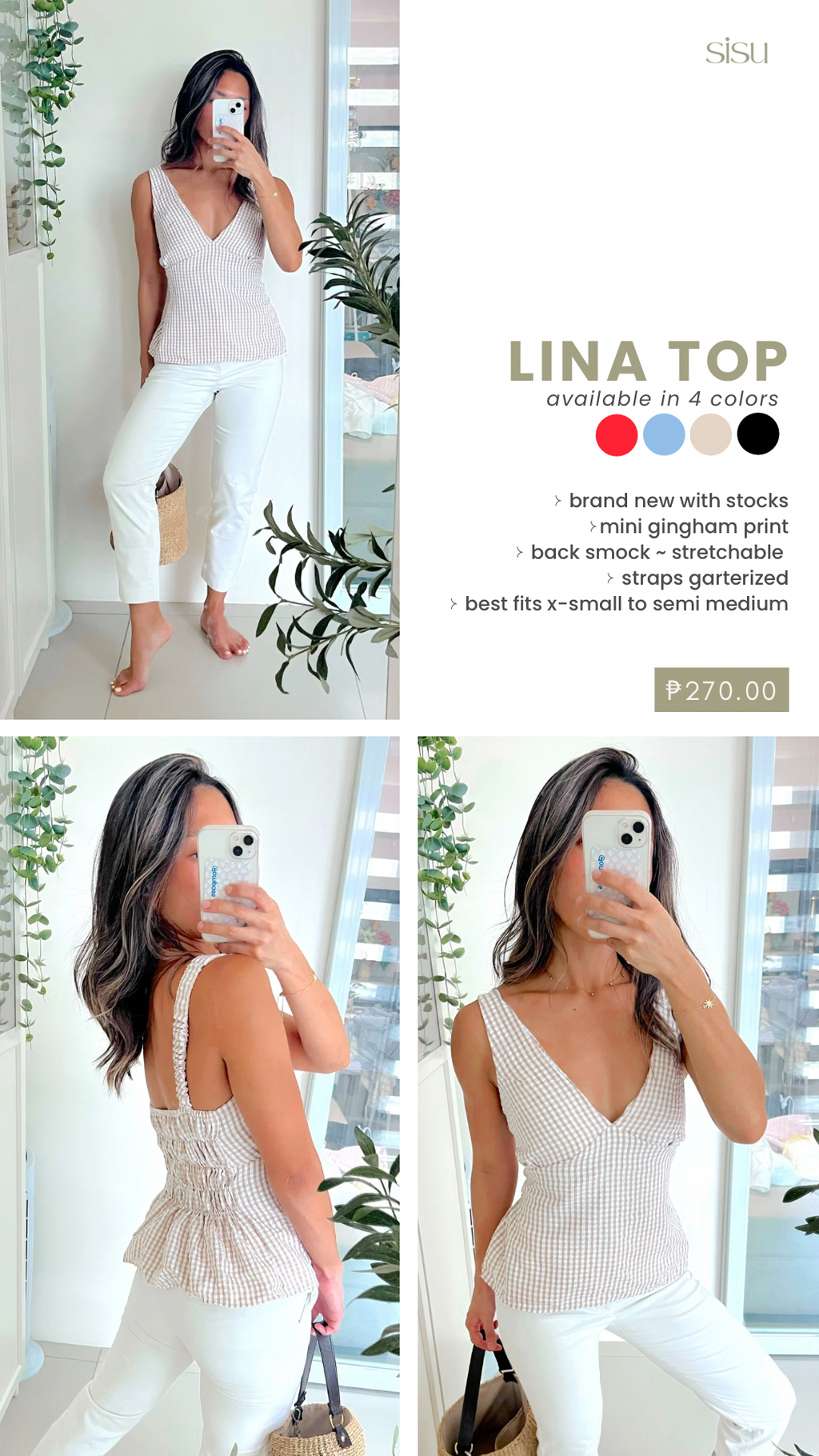 Lina Top in Oat