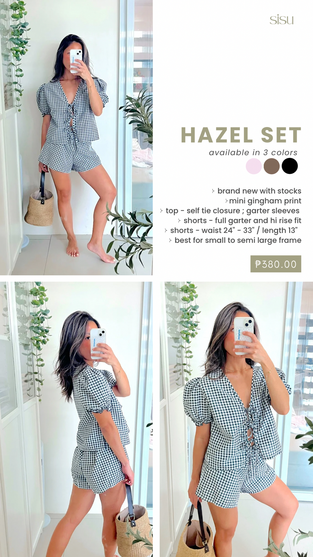 Hazel Set in Black