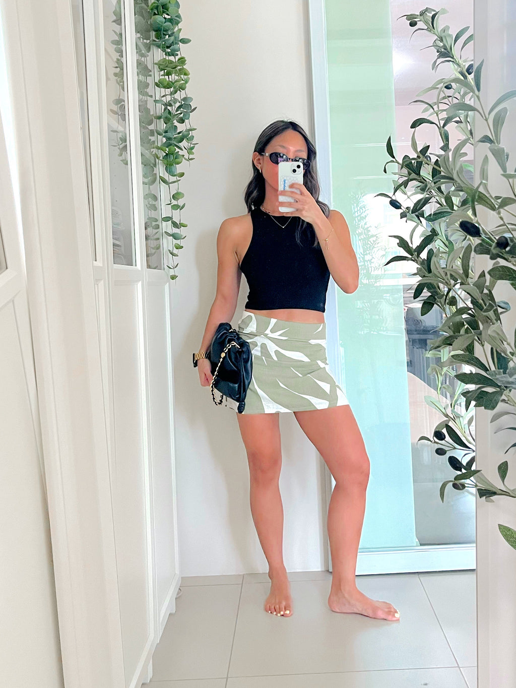 Yaz Top or Skirt in Sage Bloom