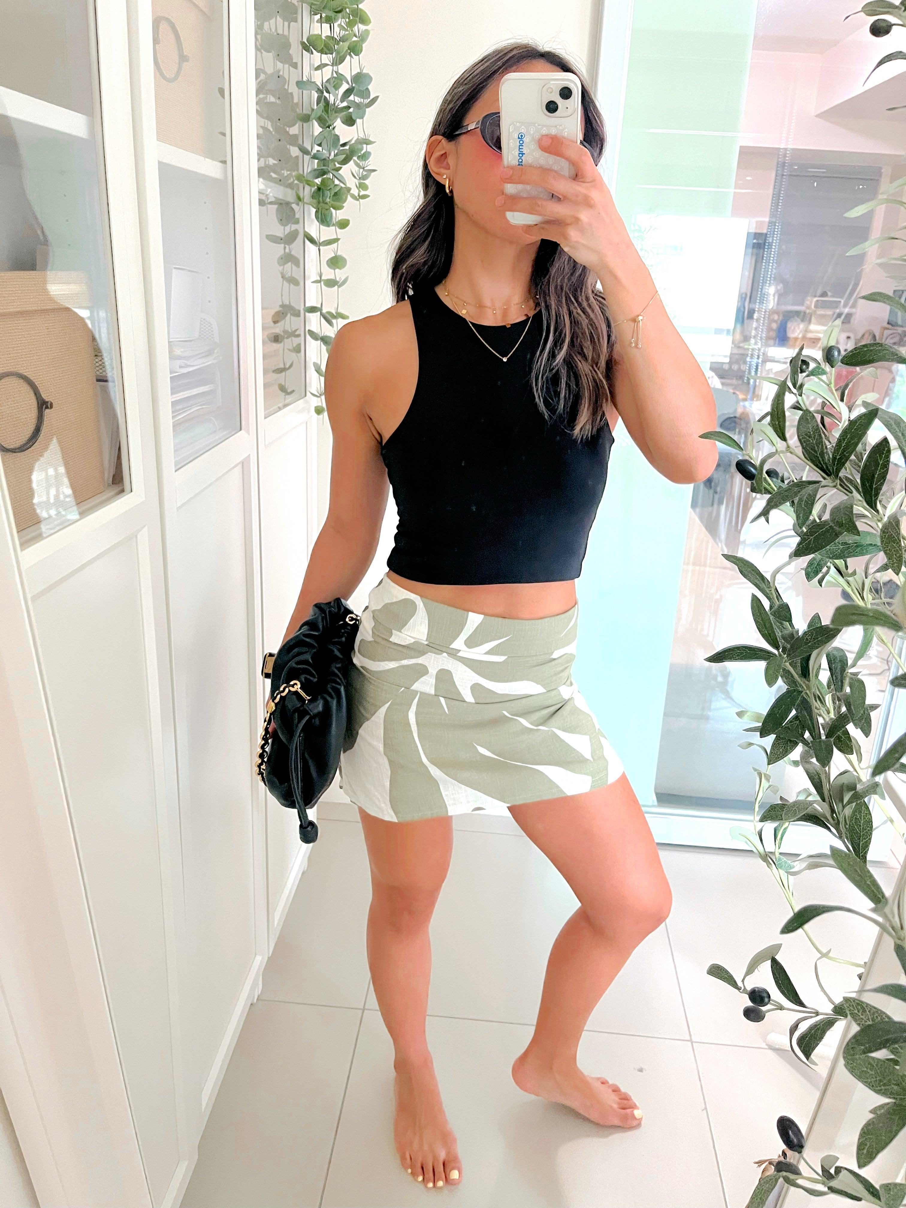 Yaz Top or Skirt in Sage Bloom