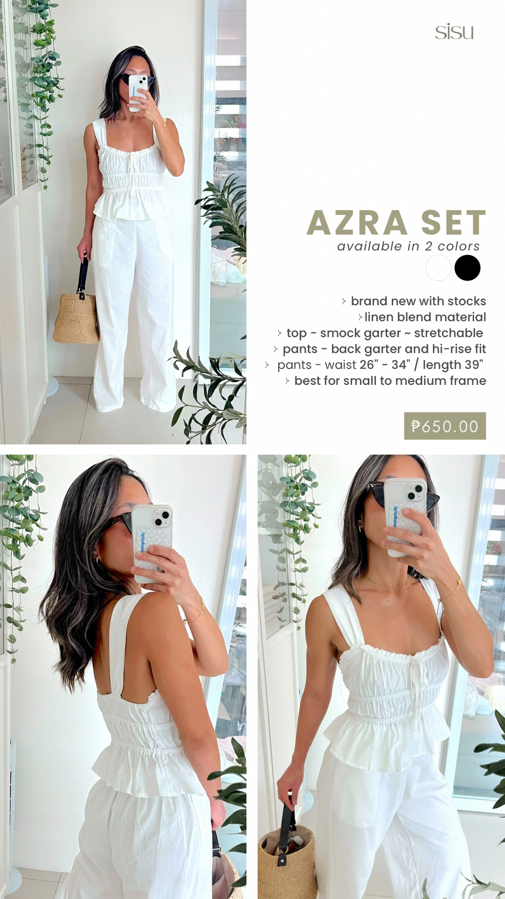 Azra Set in White
