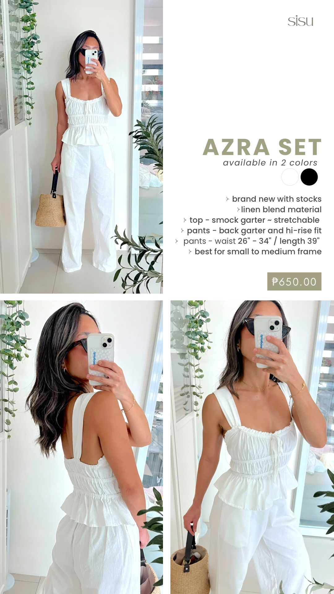 Azra Set in White