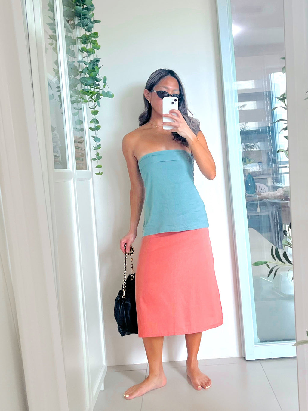 Yaz Top or Skirt in Plain-Bubble Gum