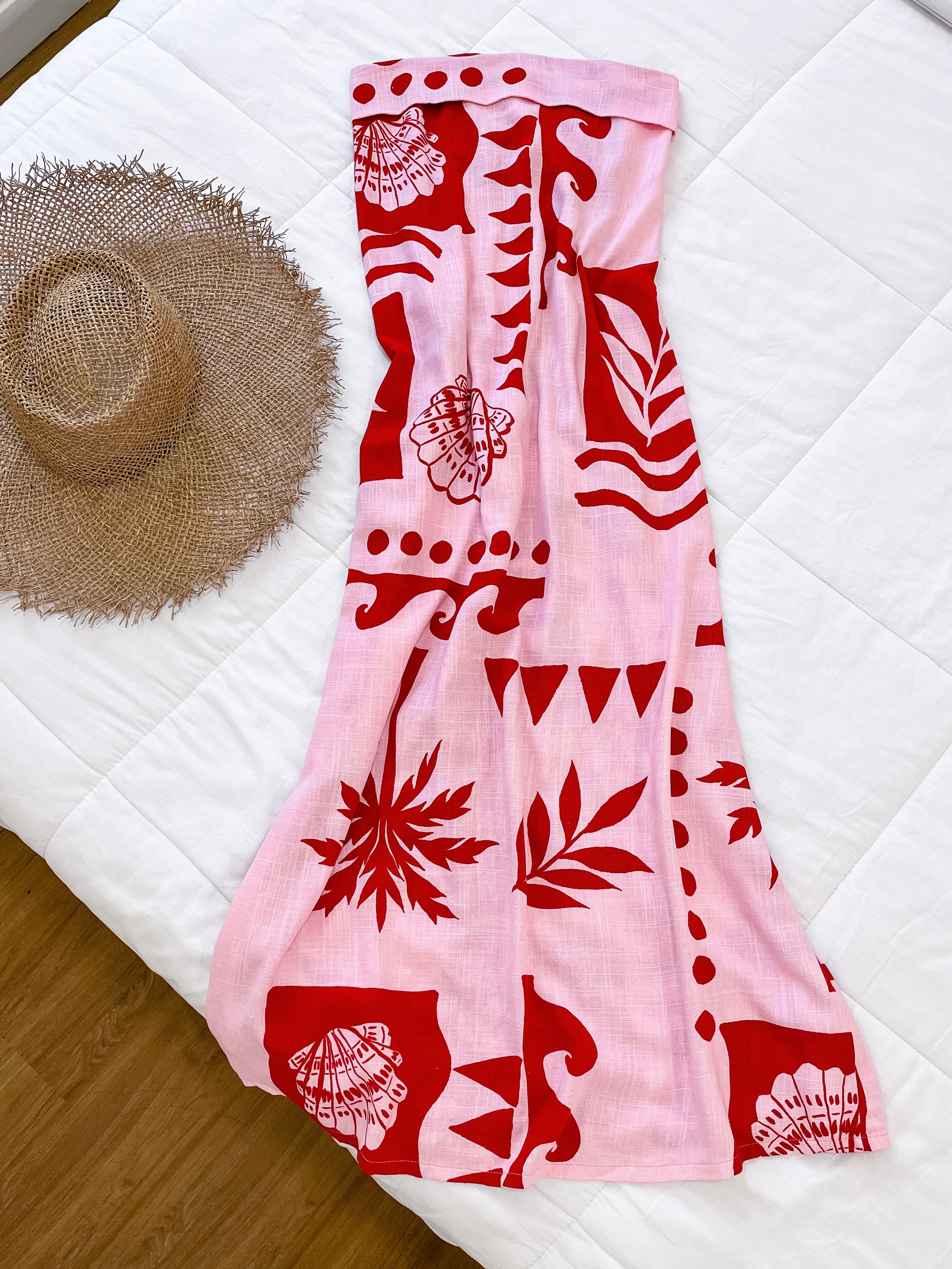 Marina Dress in Coral