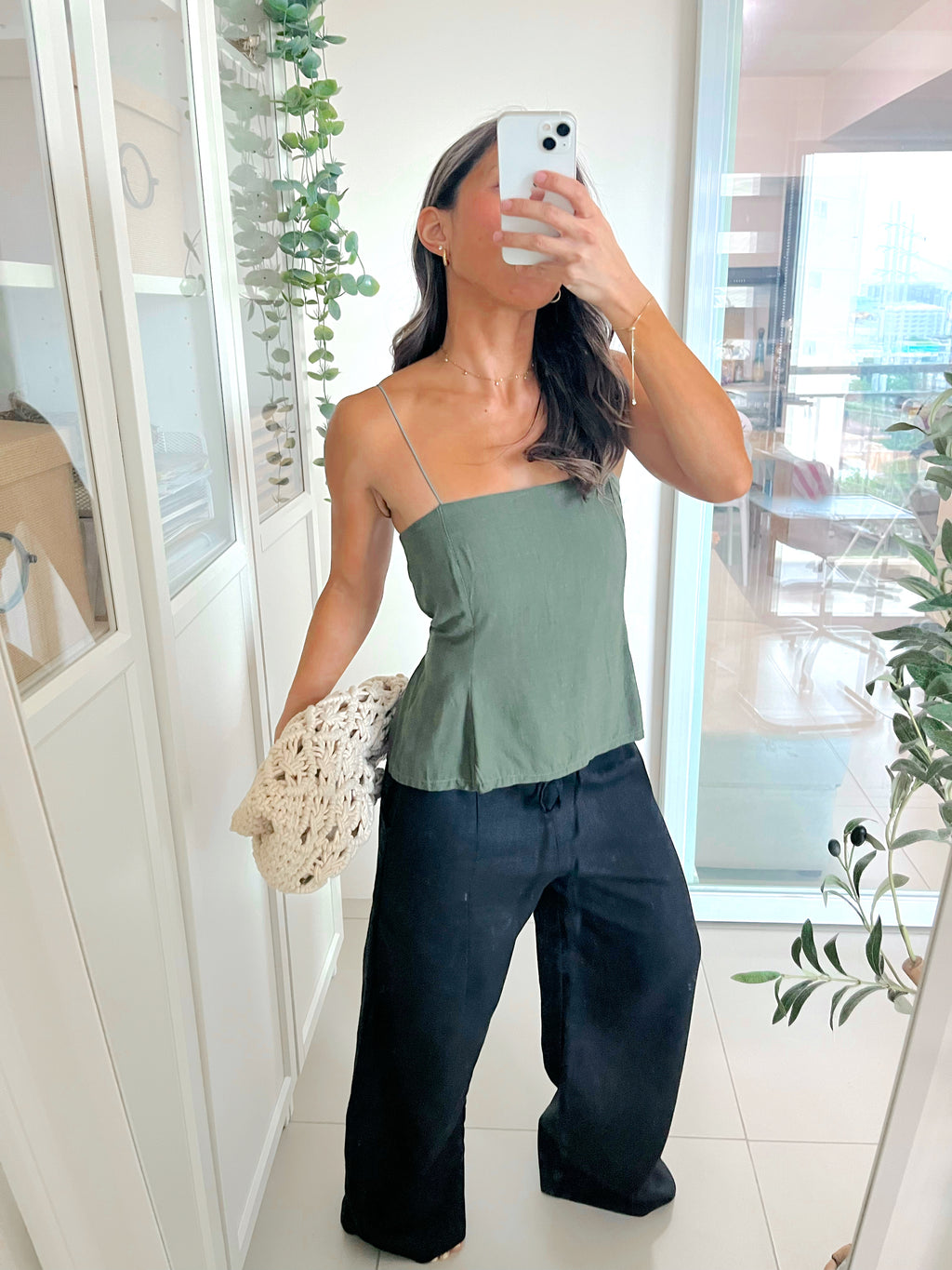 Ayla Top in Dark Green