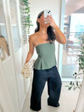 Ayla Top in Dark Green