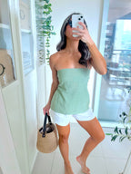 Yaz Top or Skirt in Plain-Sage