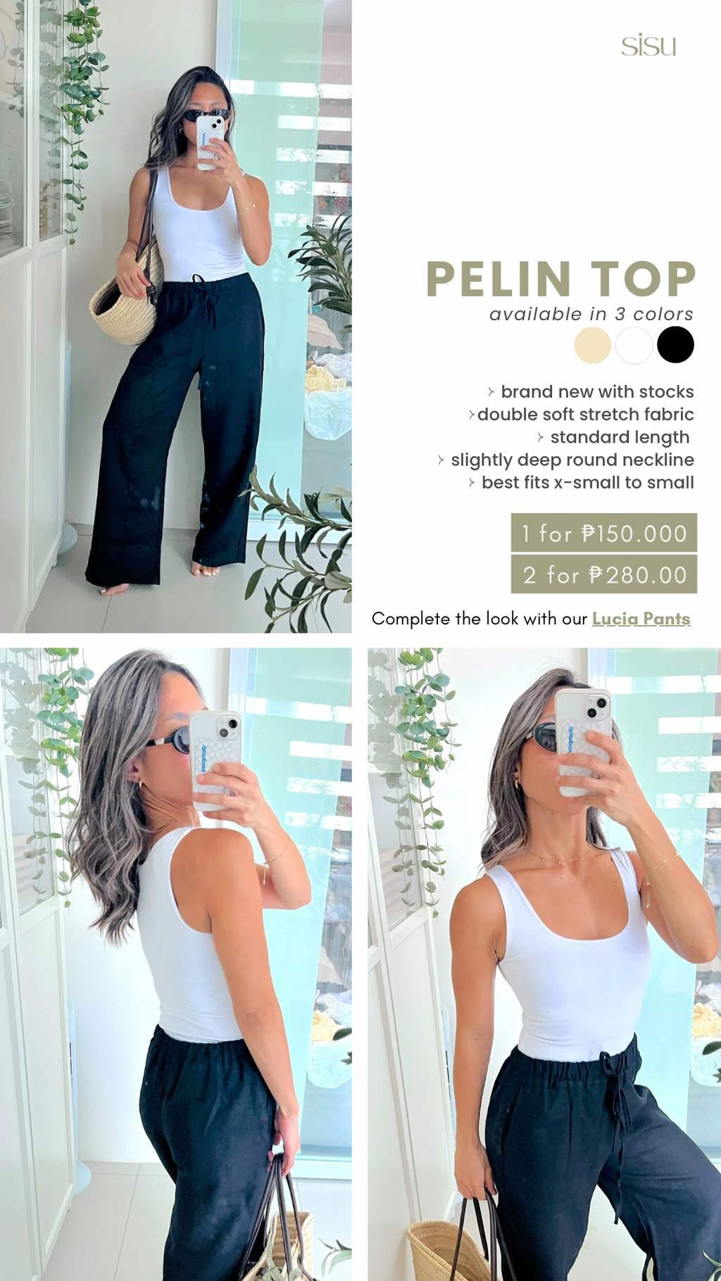 Pelin Top in White