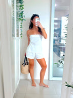 Yaz Top or Skirt in Plain-White