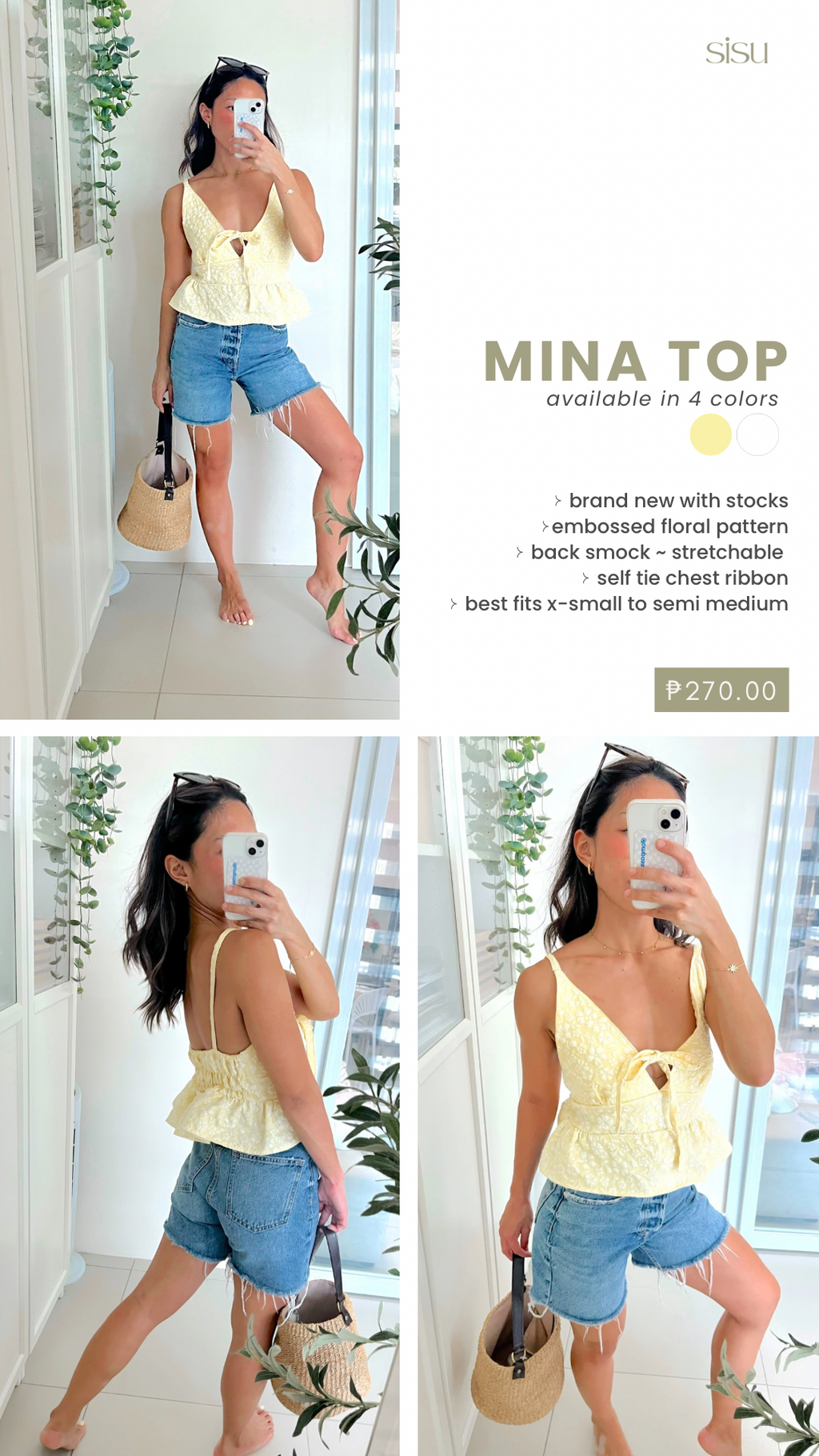 Mina Top in Butter
