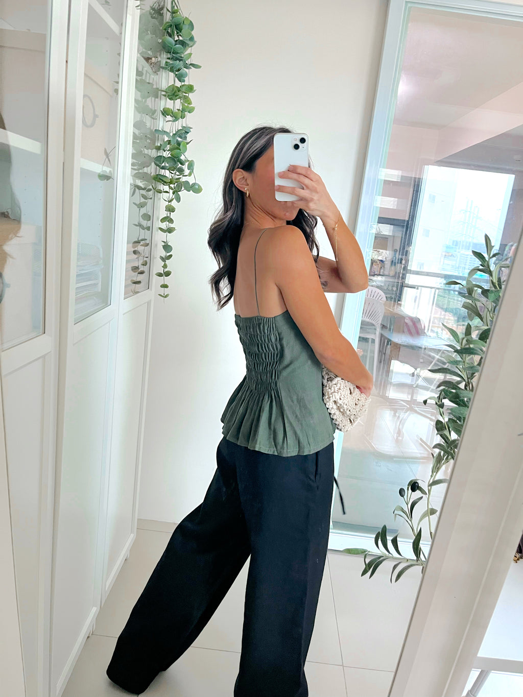Ayla Top in Dark Green