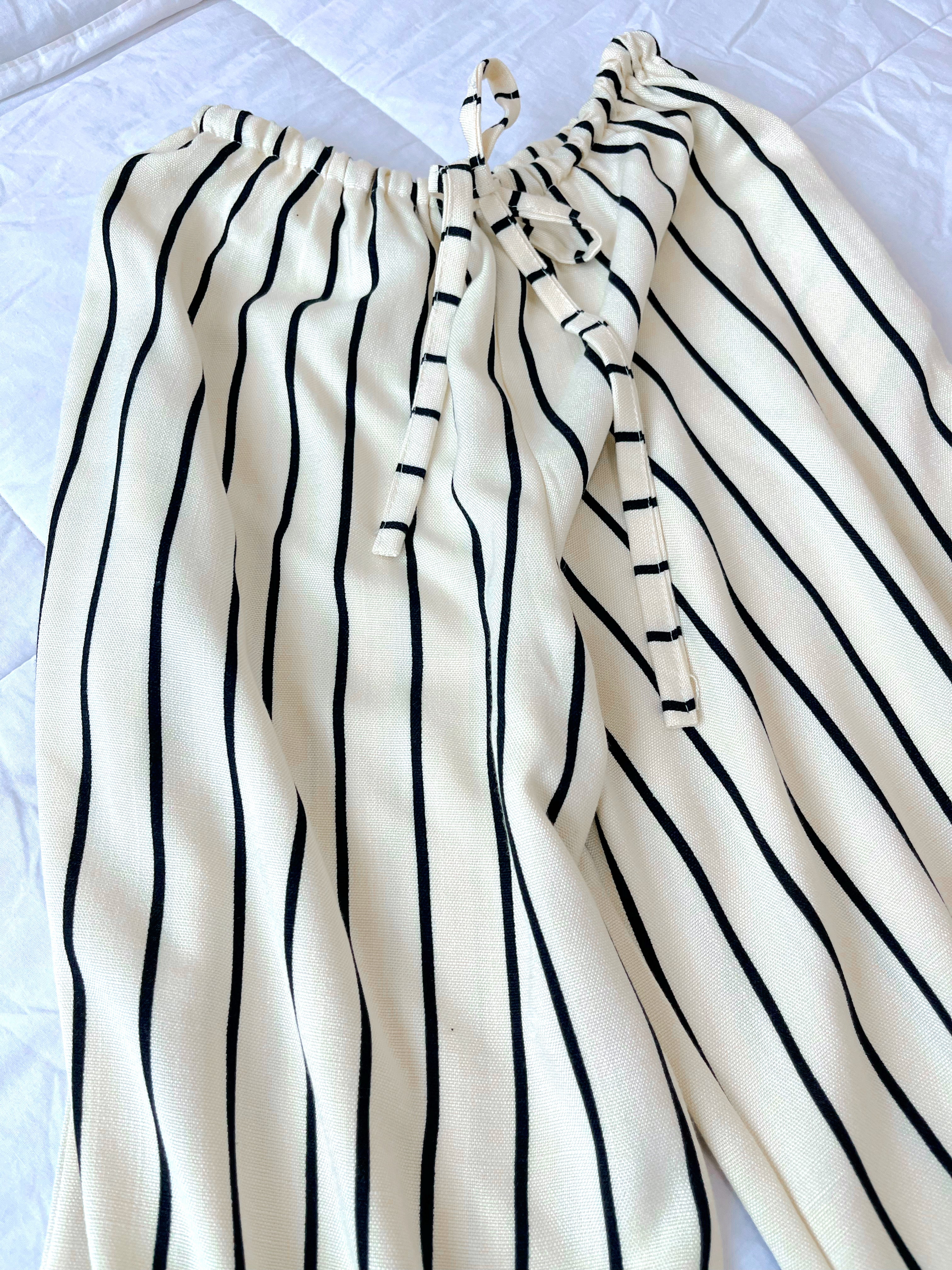 Dilara Pants in Cream Noir