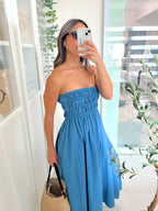 Marmaris Dress or Skirt in Blue