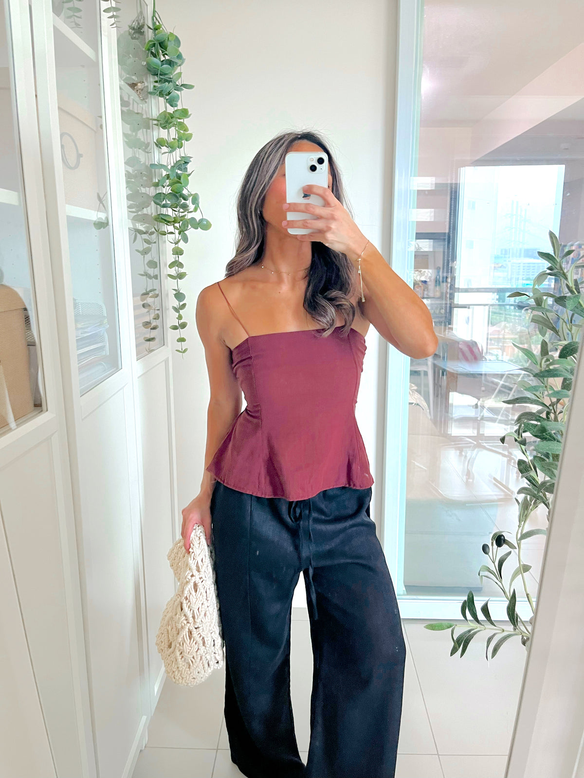 Ayla Top in Brick
