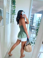 Yaz Top or Skirt in Plain-Sage
