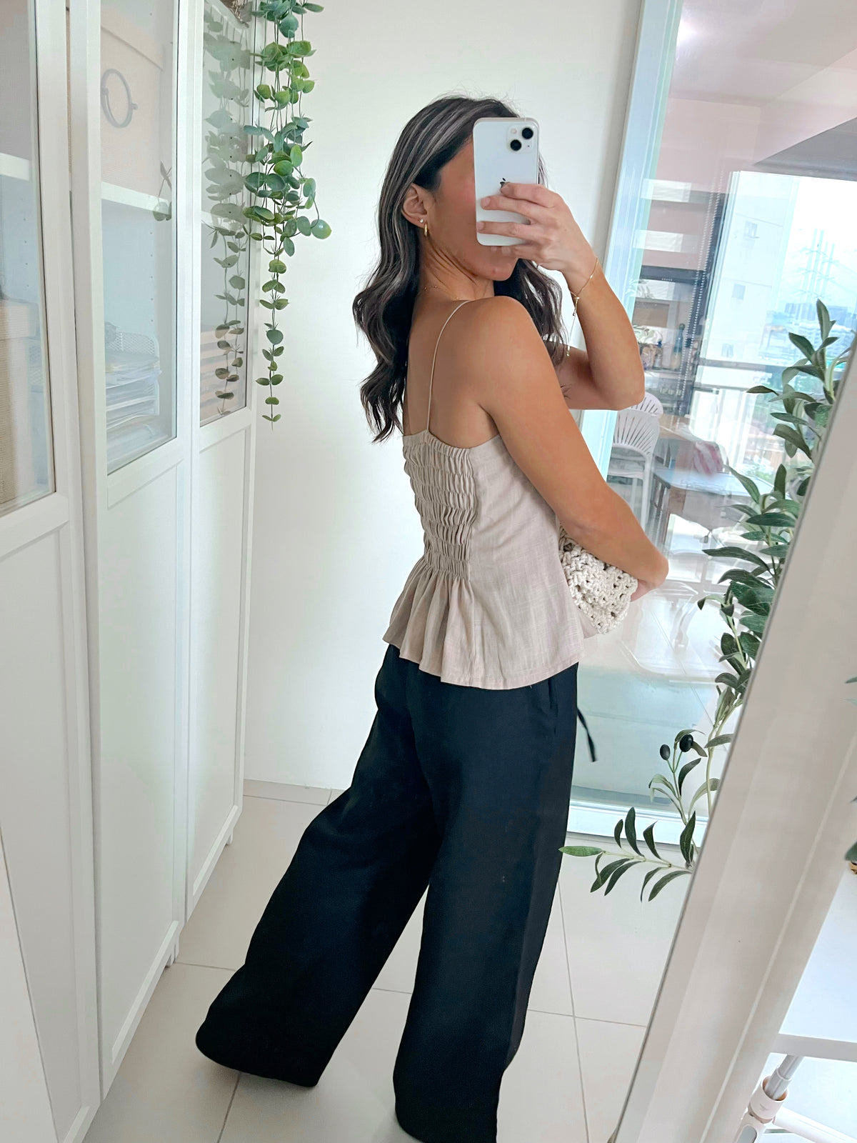 Ayla Top in Dark Oat