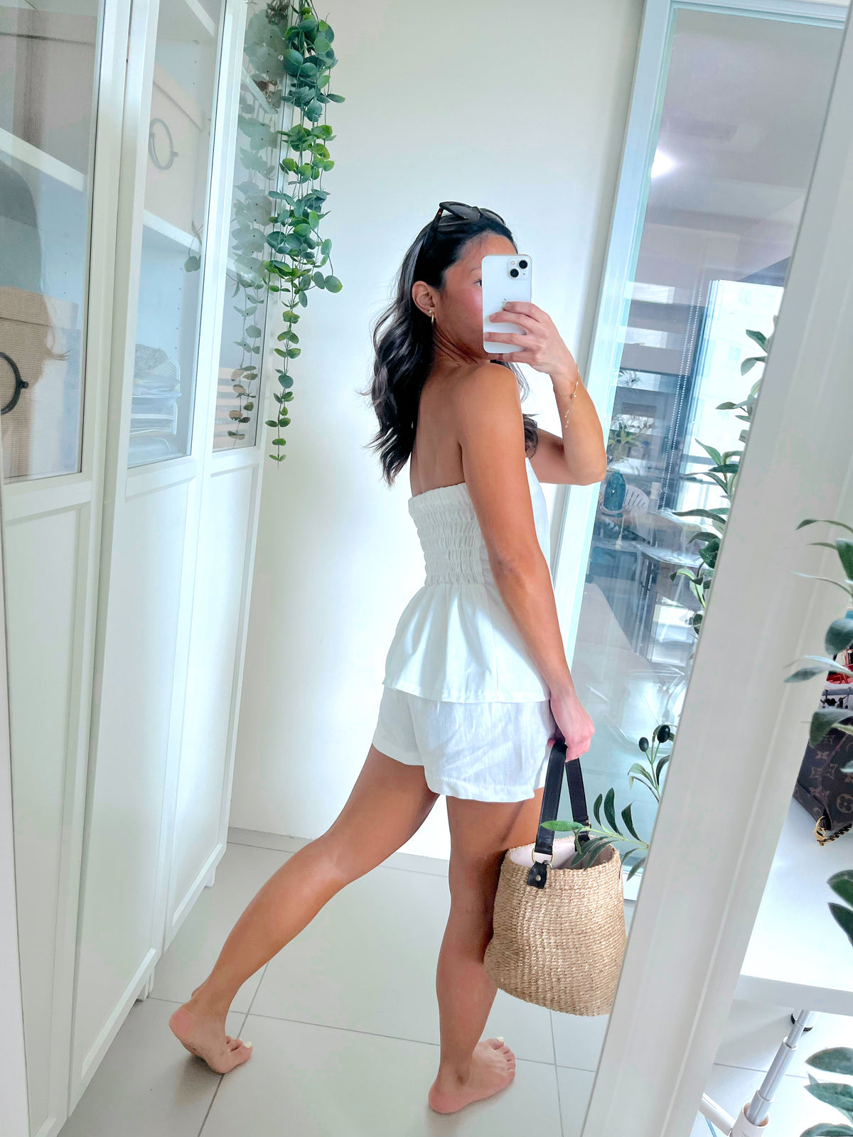 Yaz Top or Skirt in Plain-White