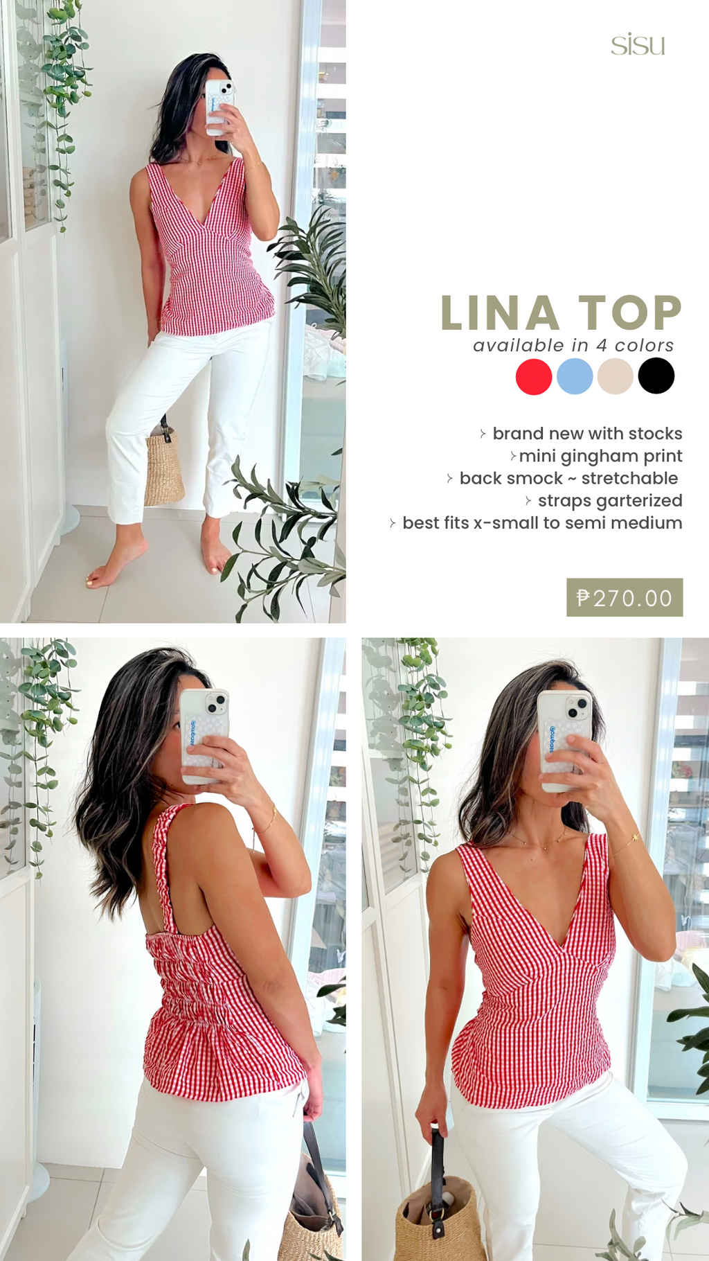 Lina Top in Red