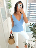 Lina Top in Blue