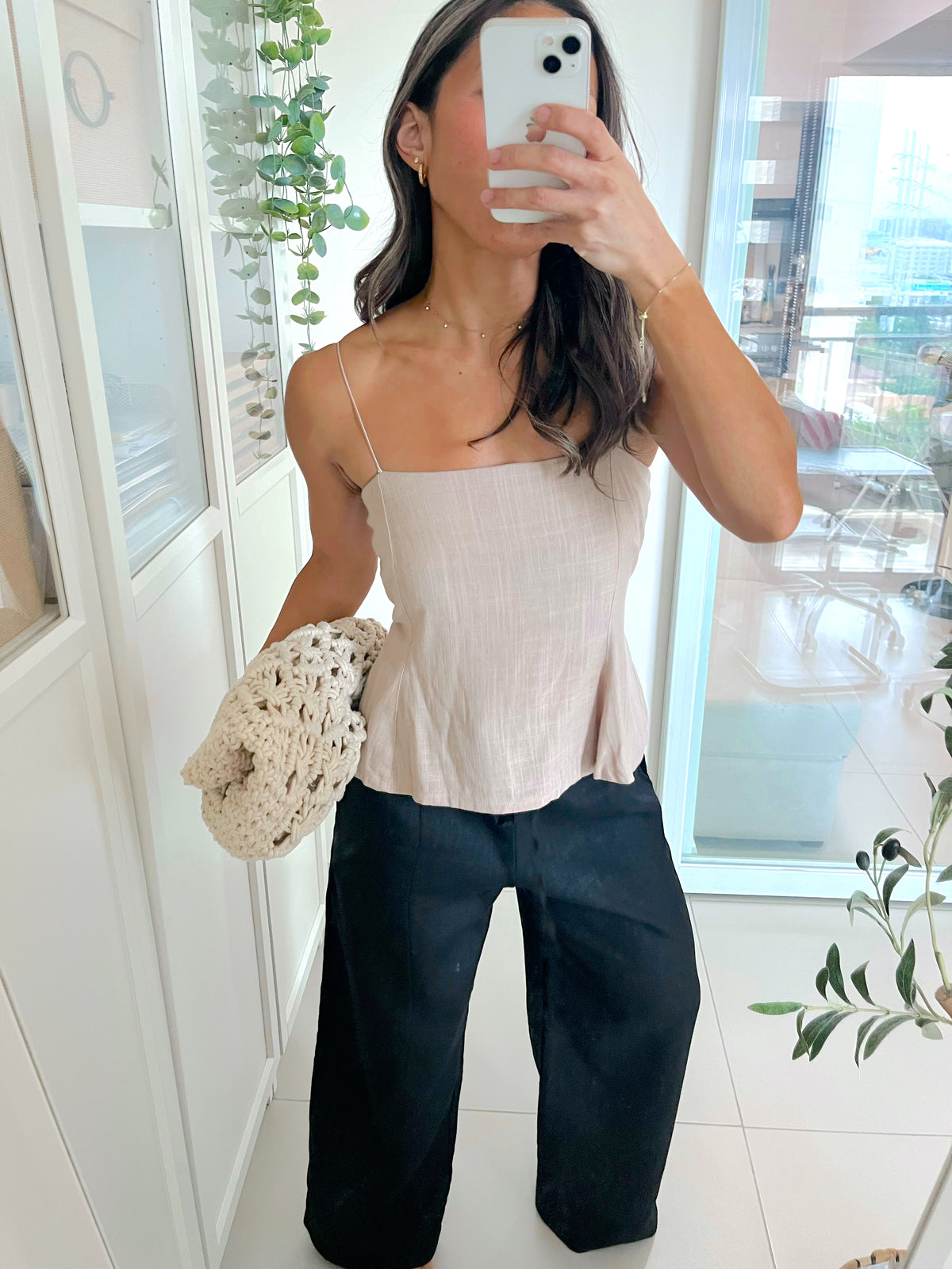 Ayla Top in Dark Oat