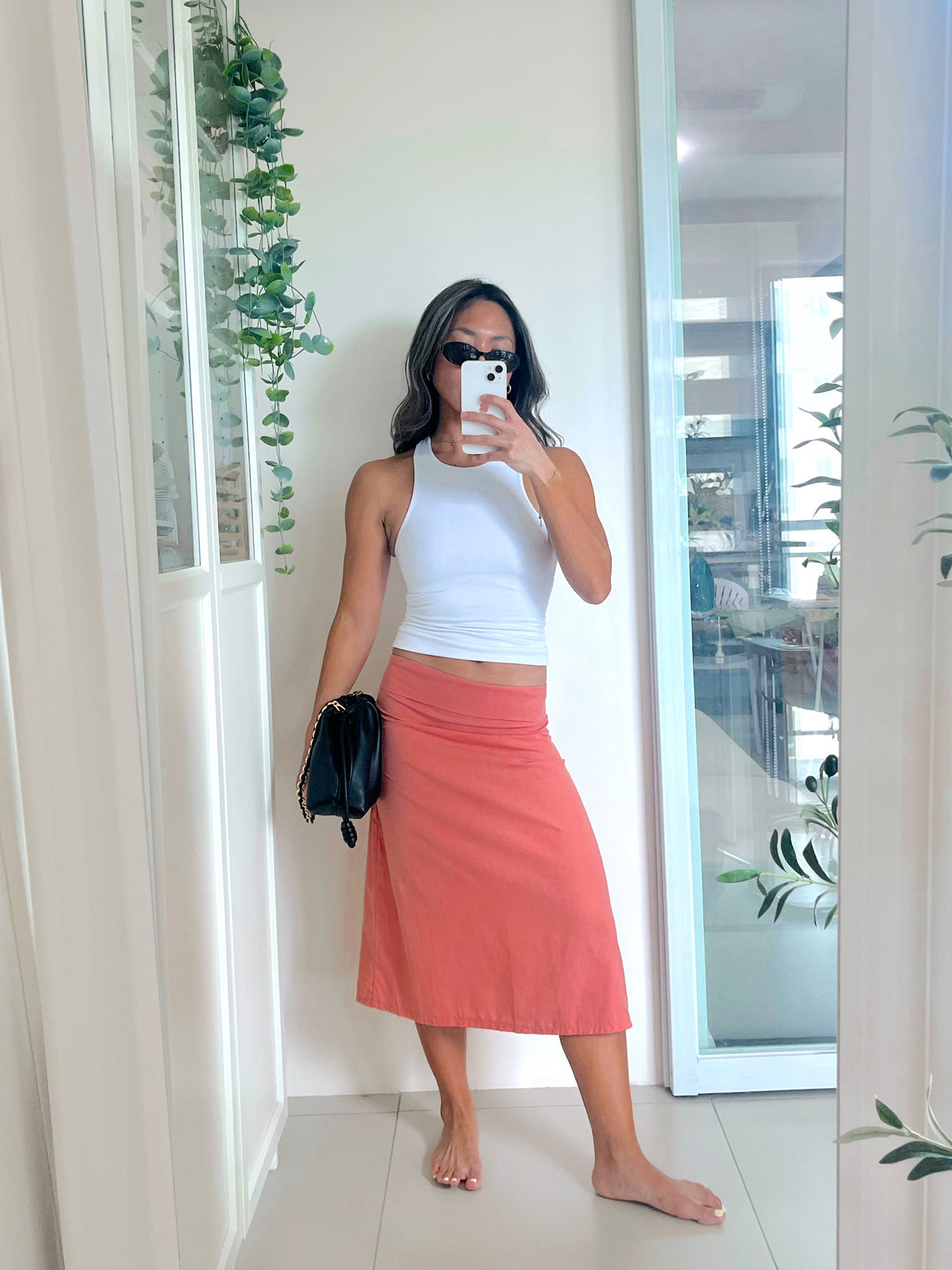 Coco Dress or Skirt in Peachy