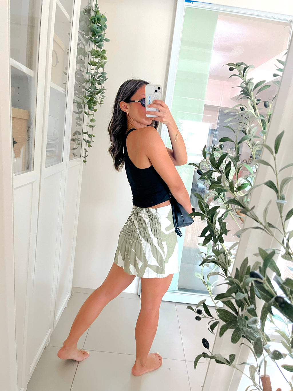 Yaz Top or Skirt in Sage Bloom