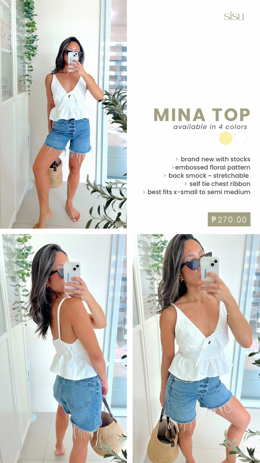 Mina Top in White