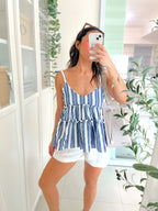 Selim Top in Blue