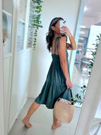 Lale Dress in Dark Green