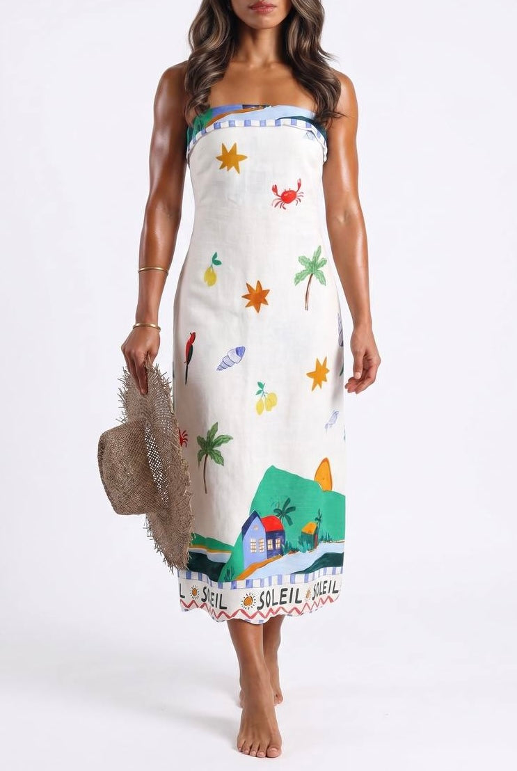 Marina Dress in Seaside