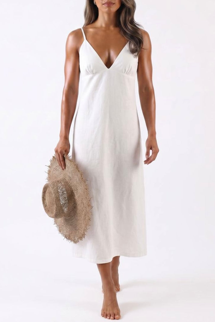 Capri Dress in White