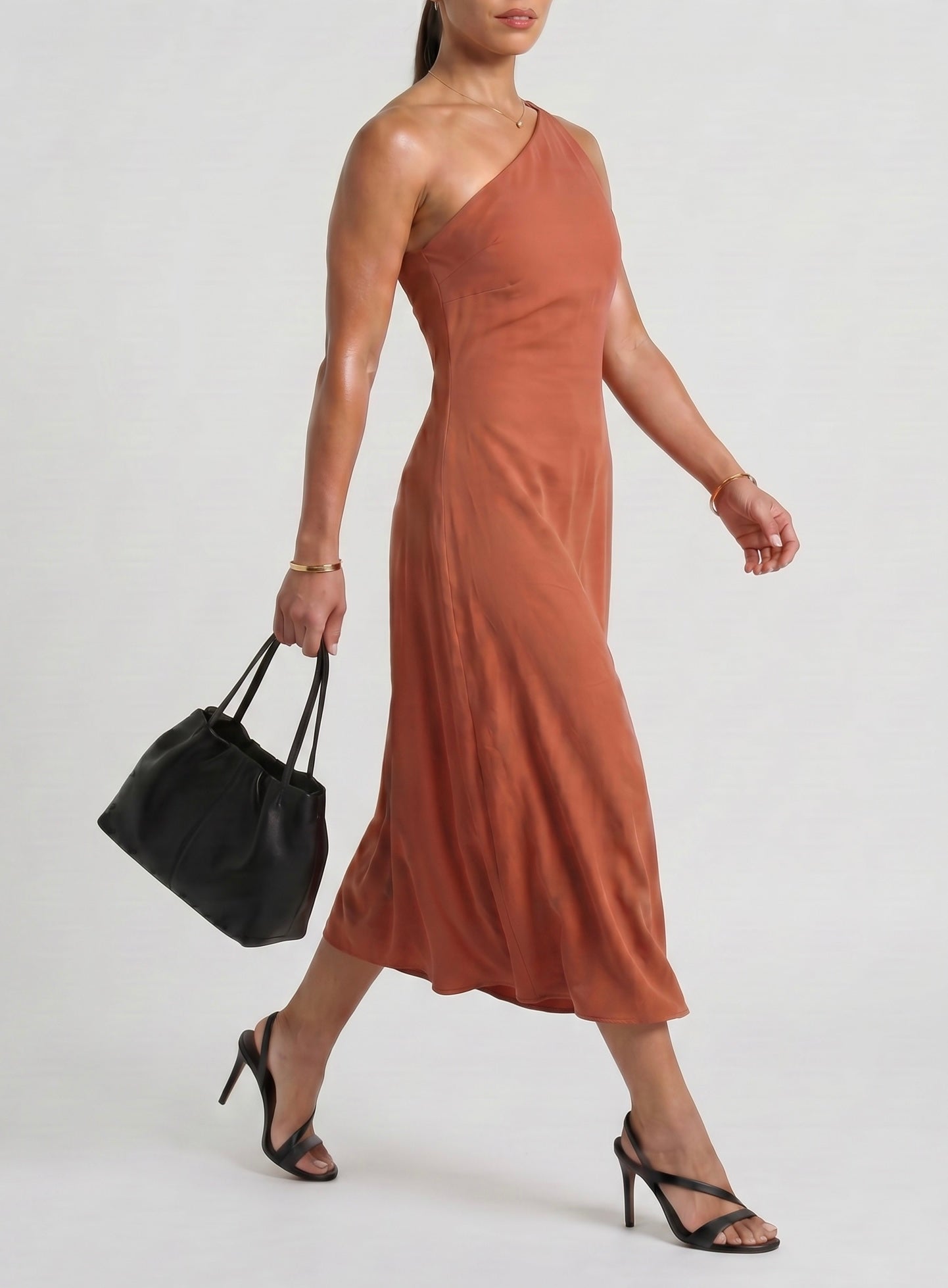 Gabriella Dress in Terracota